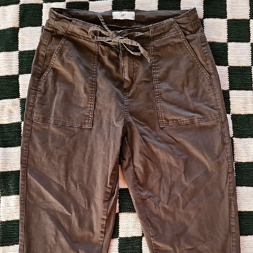 BKE Hunter Green High Ankle Cargos